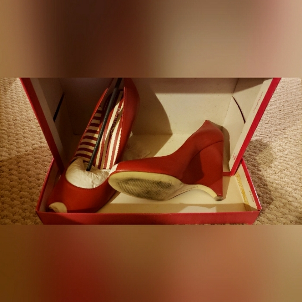 BCBGirls Red Heels 7 width M